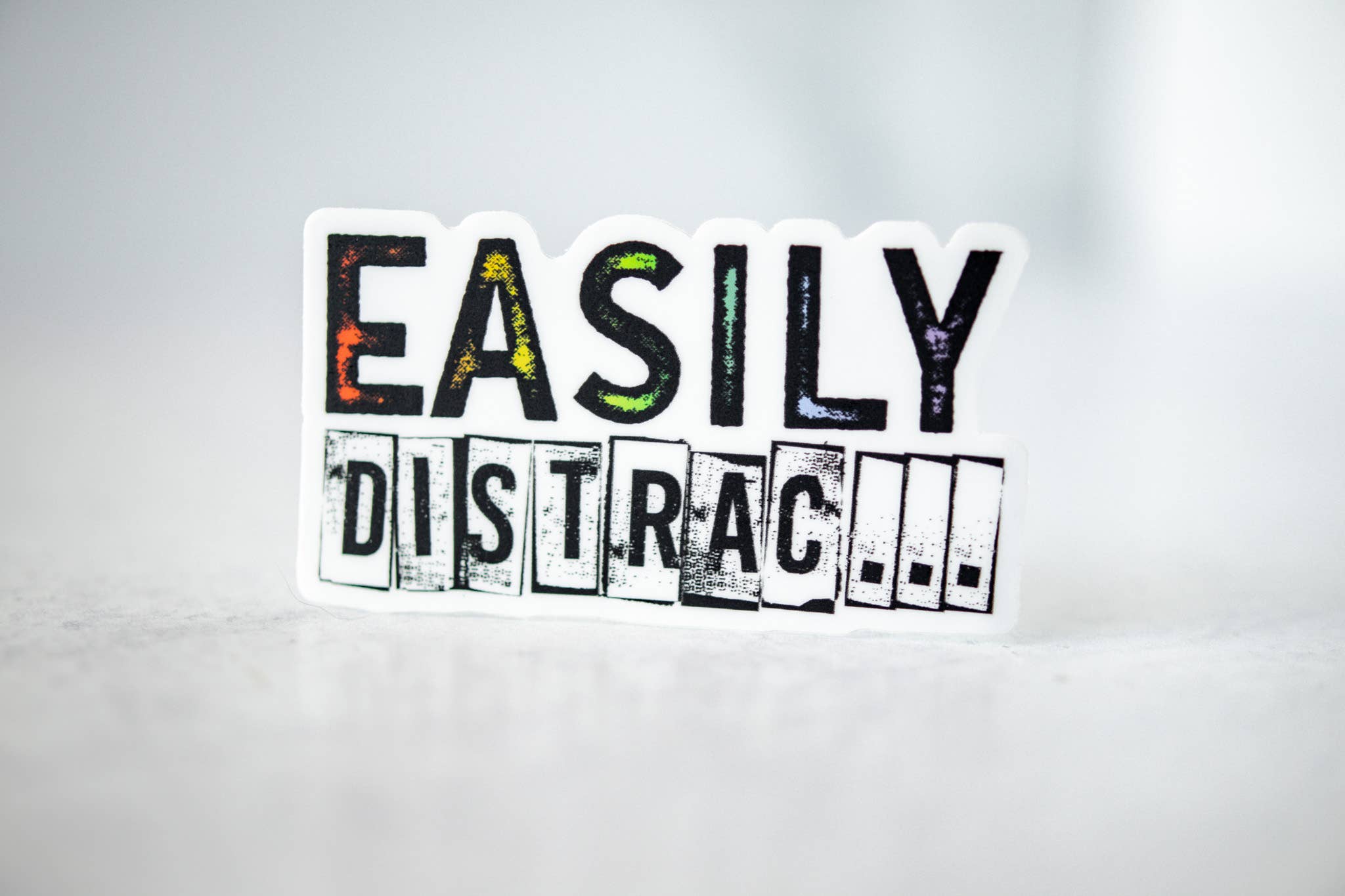 Savannah and James Co - Easily Distract..... , Vinyl Sticker, 3x3 in.