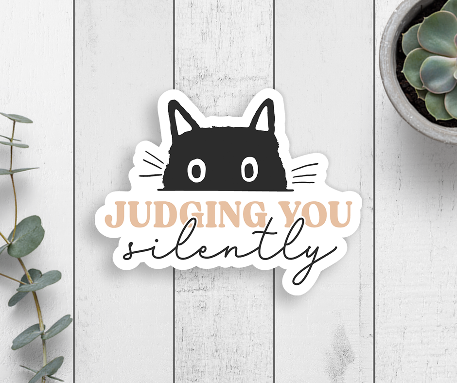 Expression Design Co - Judging You Silently Vinyl Sticker