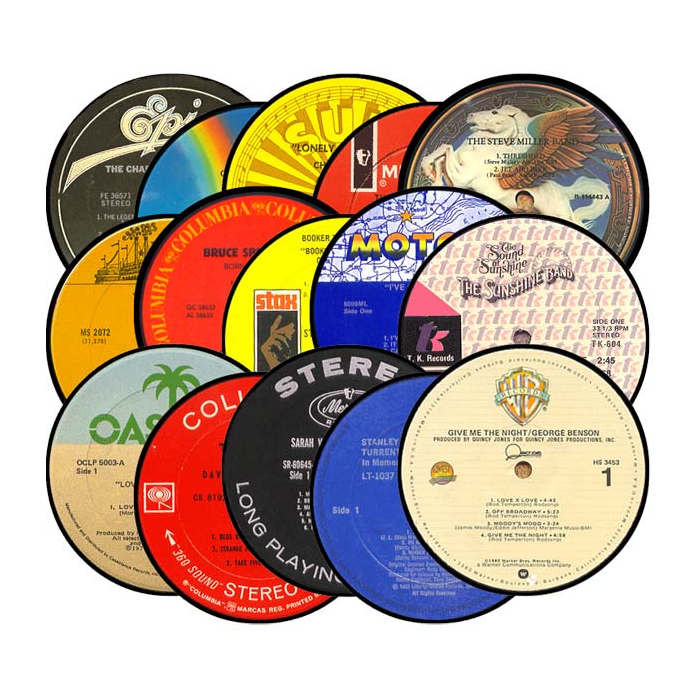 Tunes Company - Album Label Coasters