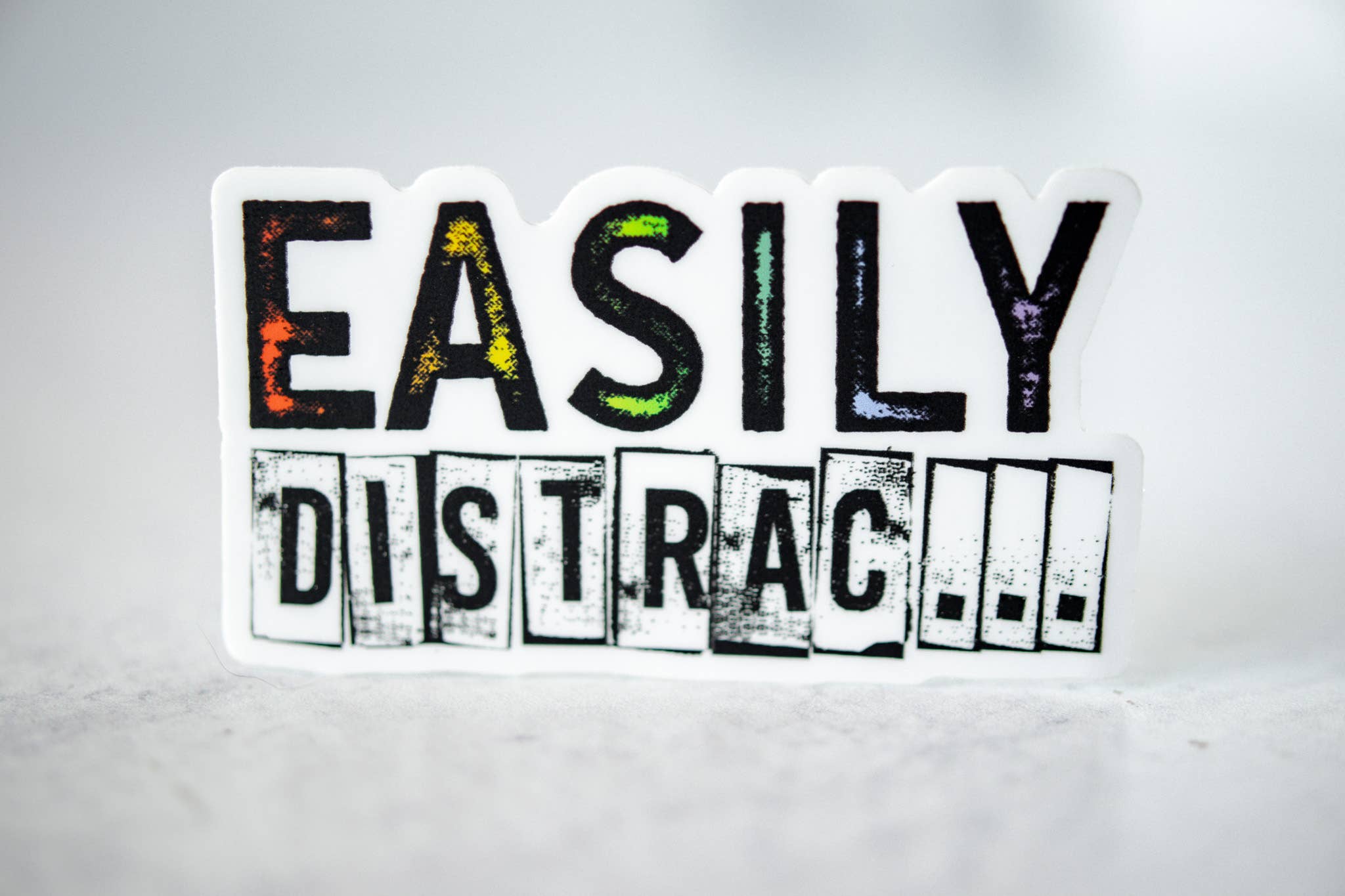 Savannah and James Co - Easily Distract..... , Vinyl Sticker, 3x3 in.