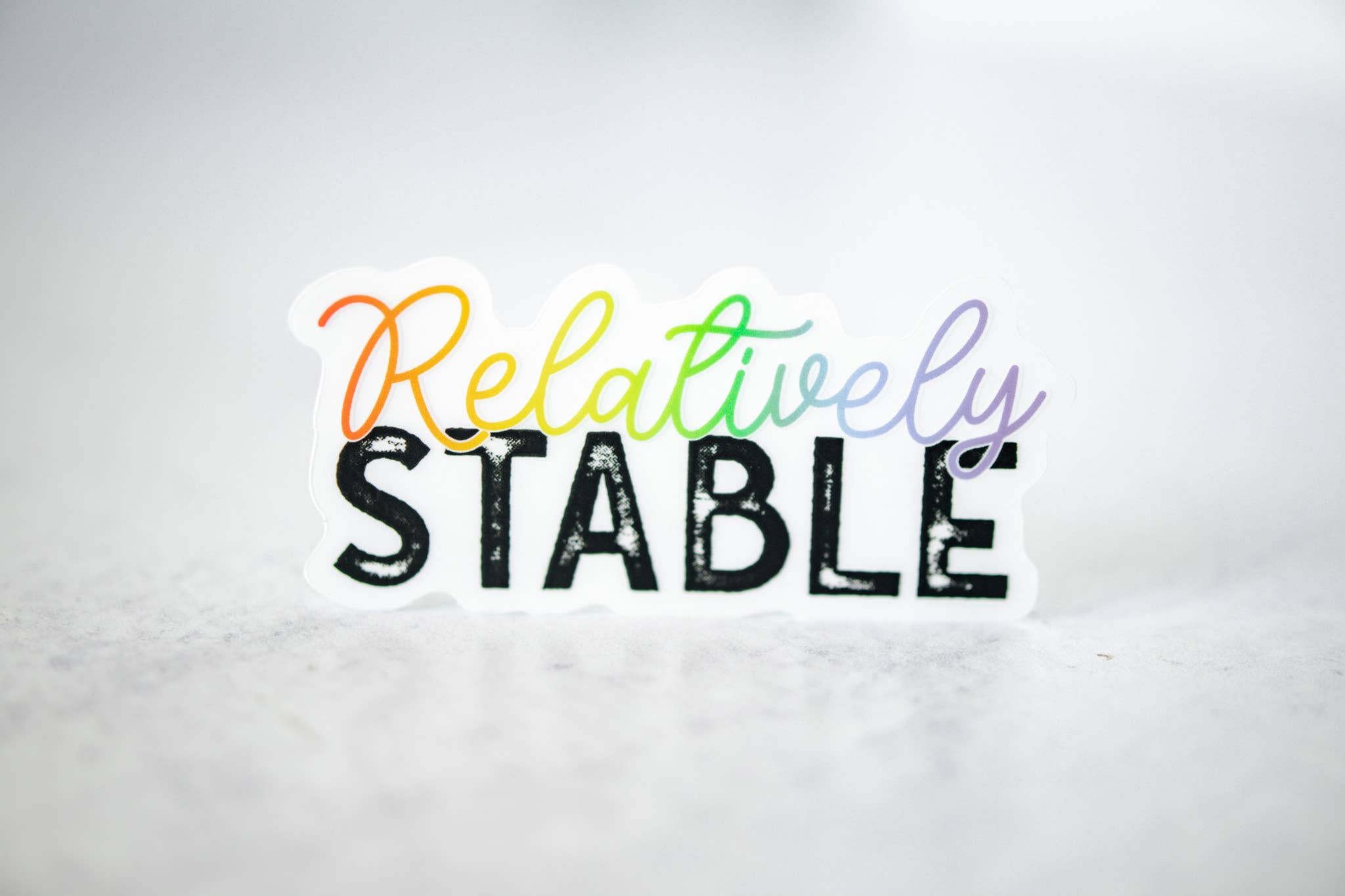Savannah and James Co - Relatively Stable, Vinyl Sticker, 3x3 in.